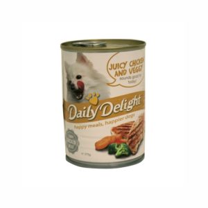 Daily Delight | Juicy Chicken And Veggy Canned Dog Food 375g