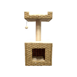 Trustie | 2 Tier With Home & Rest Beige Cat Tree