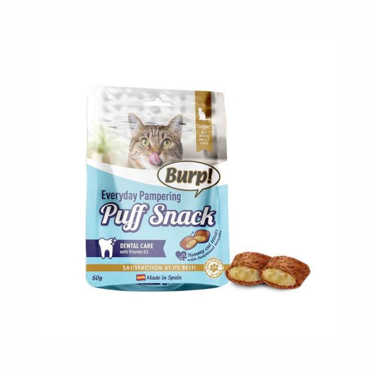 Burp! | Everyday Pampering Puff Snack (Dental Care) with Vitamin D3 60g