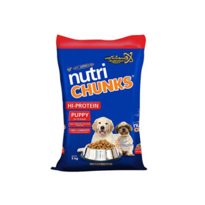 Nutri Chunks | Hi-Protein Puppy Lamb, Chicken Liver, And Milk Flavor Dog Food 5kg